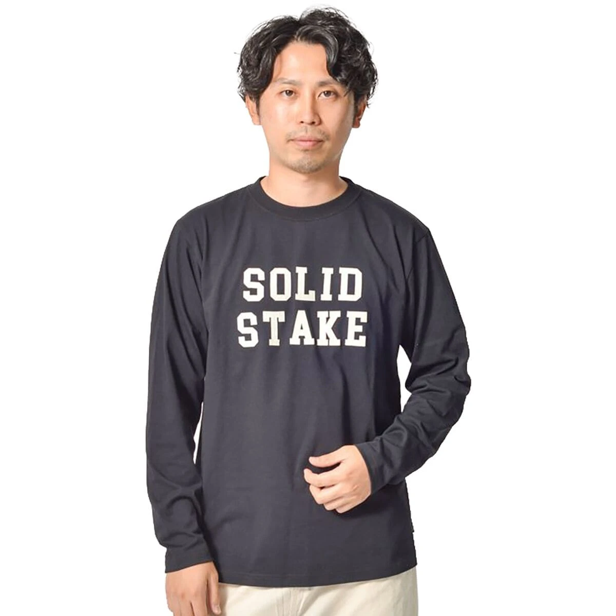Snow Peak Solid Stake Felt Logo Long-Sleeve T-Shirt - Men's