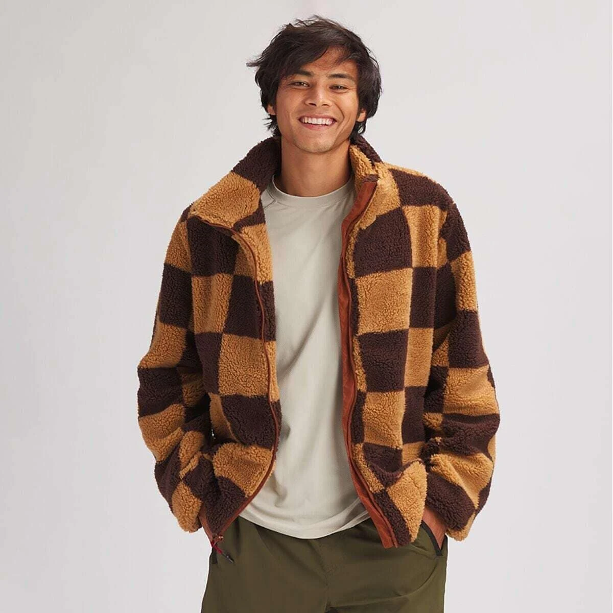 Stoic MTN Checker Sherpa Full-Zip Jacket - Men's - Image 2