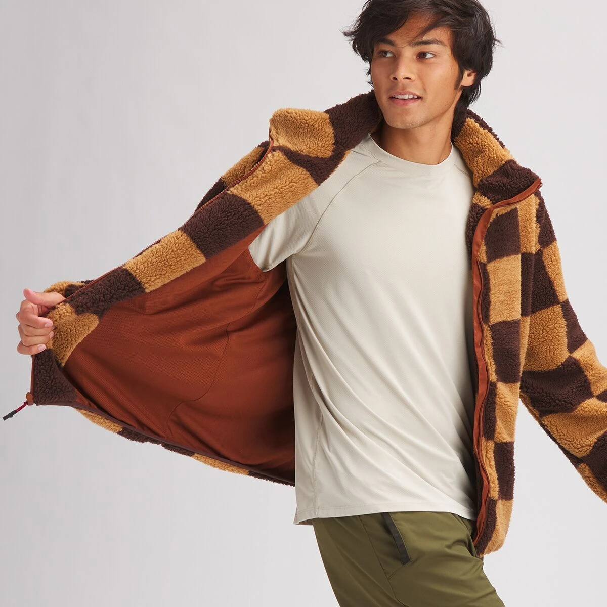 Stoic MTN Checker Sherpa Full-Zip Jacket - Men's - Image 4