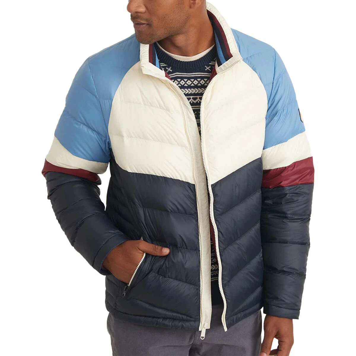 Marine Layer Zurich Colorblock Puffer - Men's - Image 6