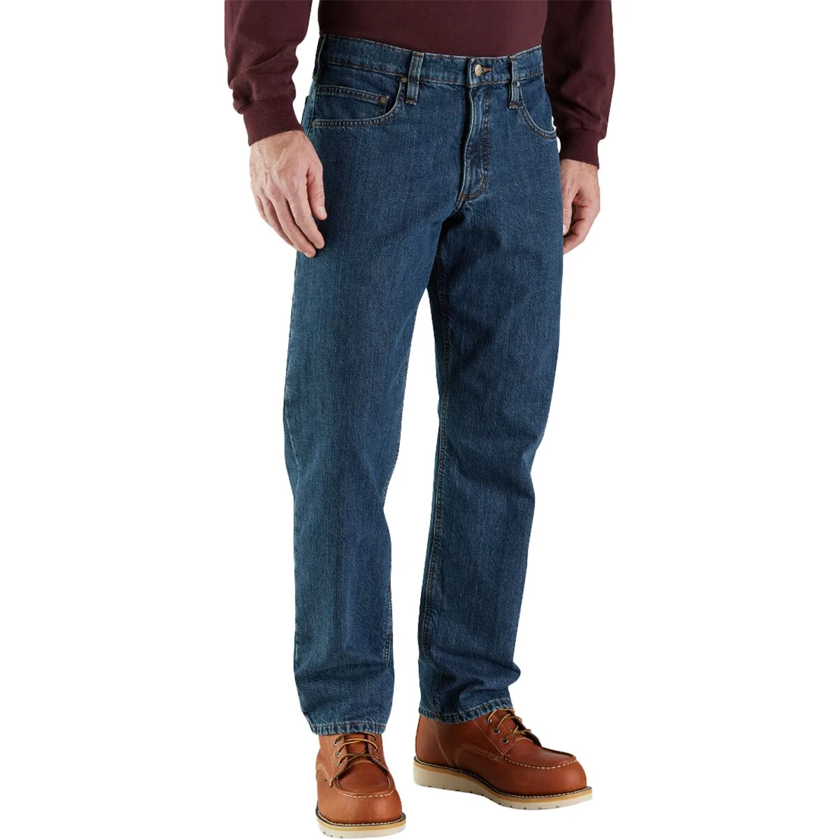 Carhartt Relaxed Fit Flannel-Lined 5-Pocket Jean - Men's - Image 2