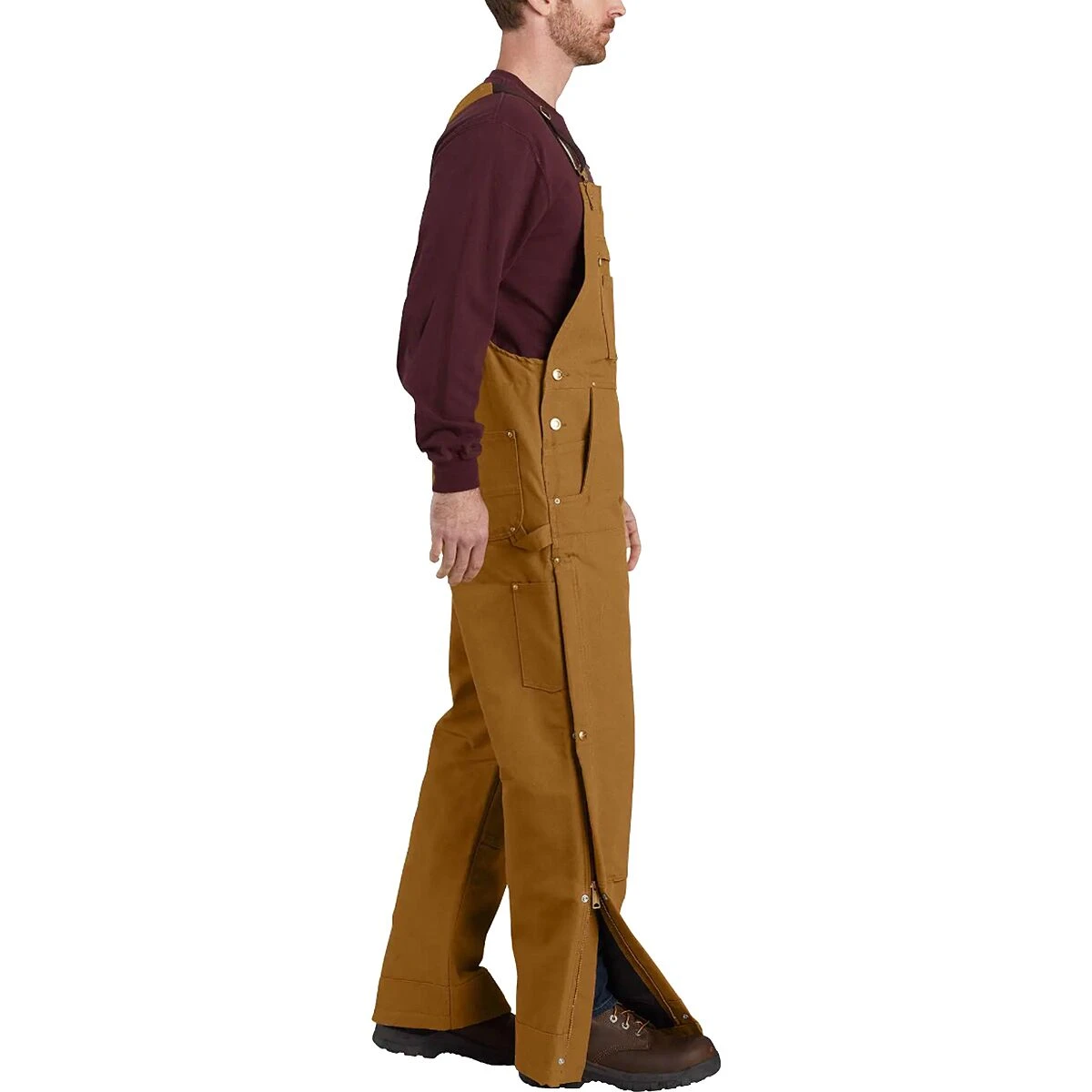 Carhartt Firm Duck Insulated Bib Overall - Men's - Image 5