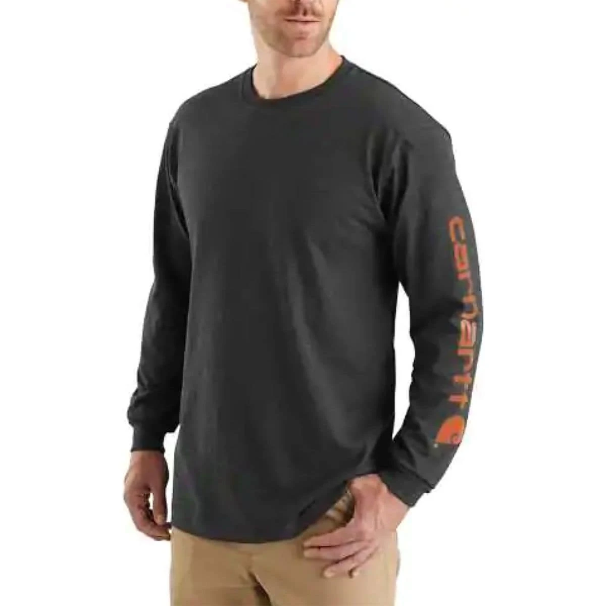 Carhartt Signature Sleeve Logo Long-Sleeve T-Shirt - Men's - Image 2