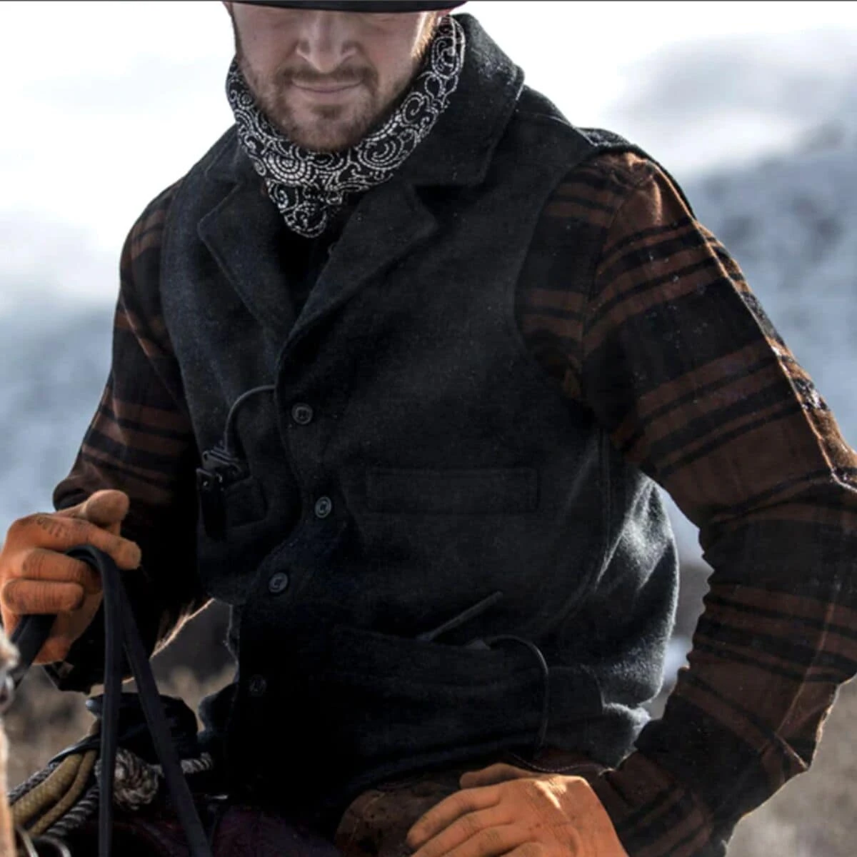 Filson Mackinaw Western Vest - Men's