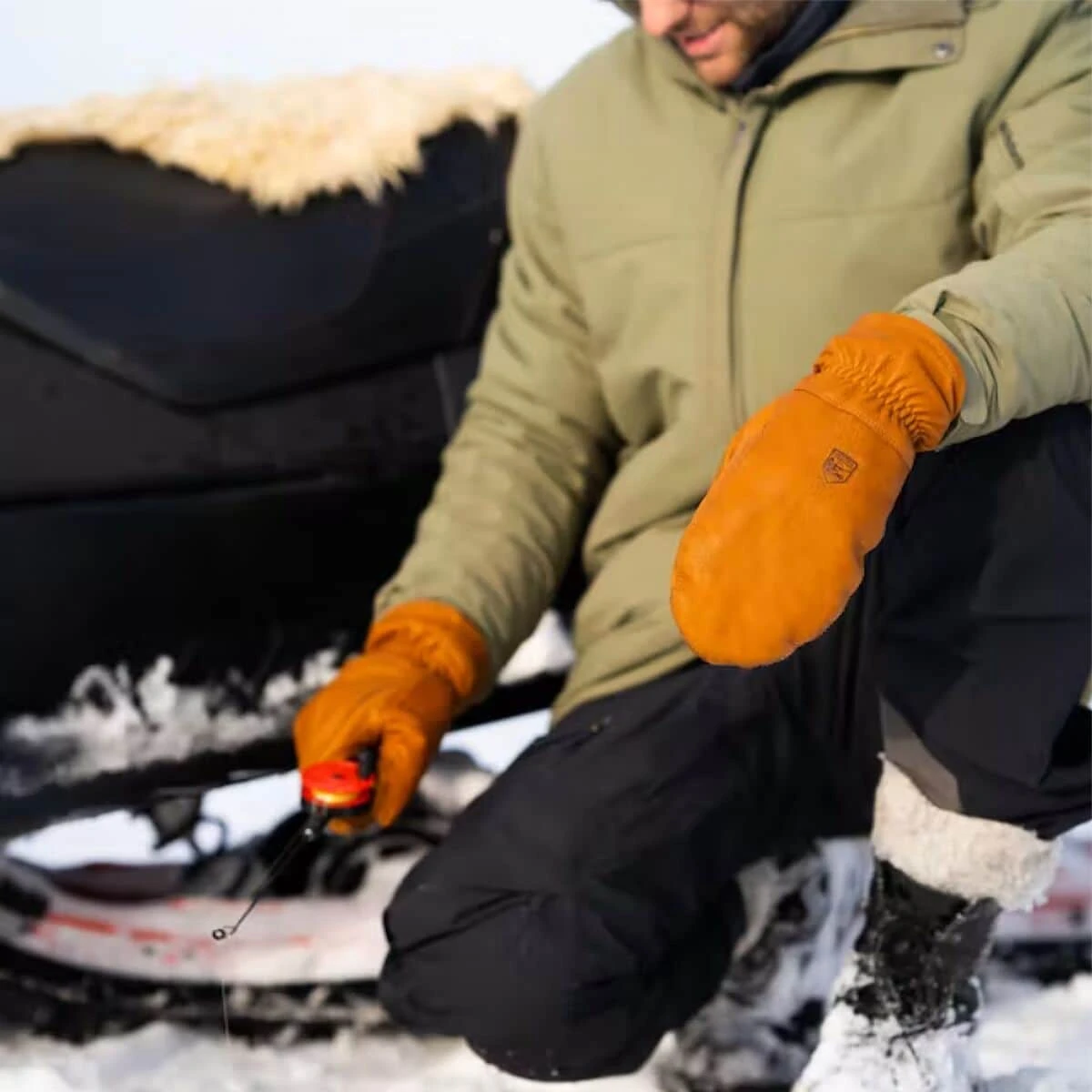 Hestra Senja Wool Terry Mitten - Image 7