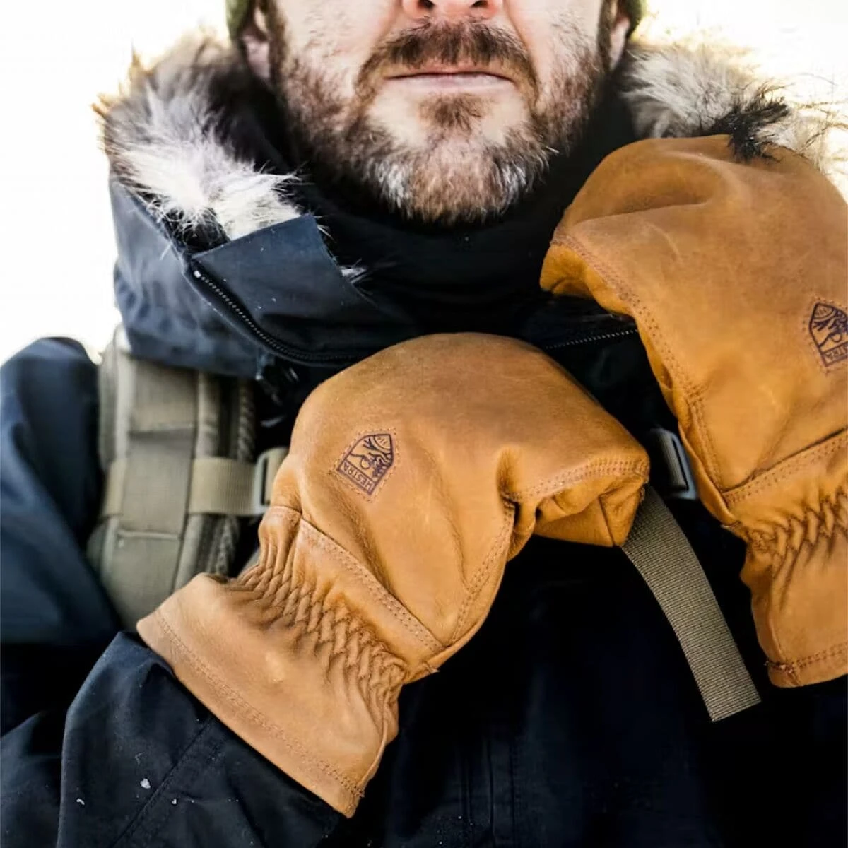 Hestra Senja Wool Terry Mitten - Image 4