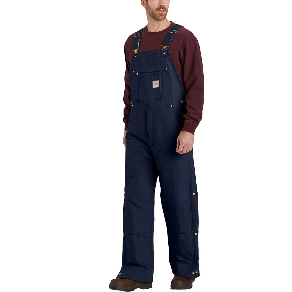 Carhartt Firm Duck Insulated Bib Overall - Men's - Image 3