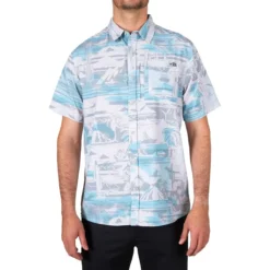Salty Crew Cedros Short-Sleeve Tech Woven Shirt - Men's
