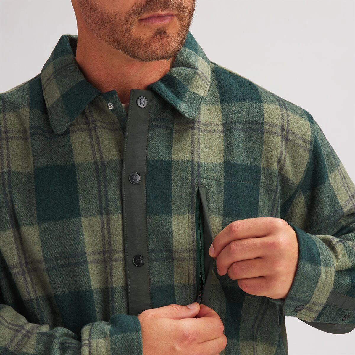 Heavyweight Flannel Shirt Jacket - Men's - Image 4