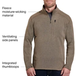 KUHL Interceptr 1/4-Zip Fleece Jacket - Men's