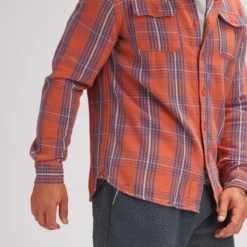 Flannel Button Down Shirt - Men's