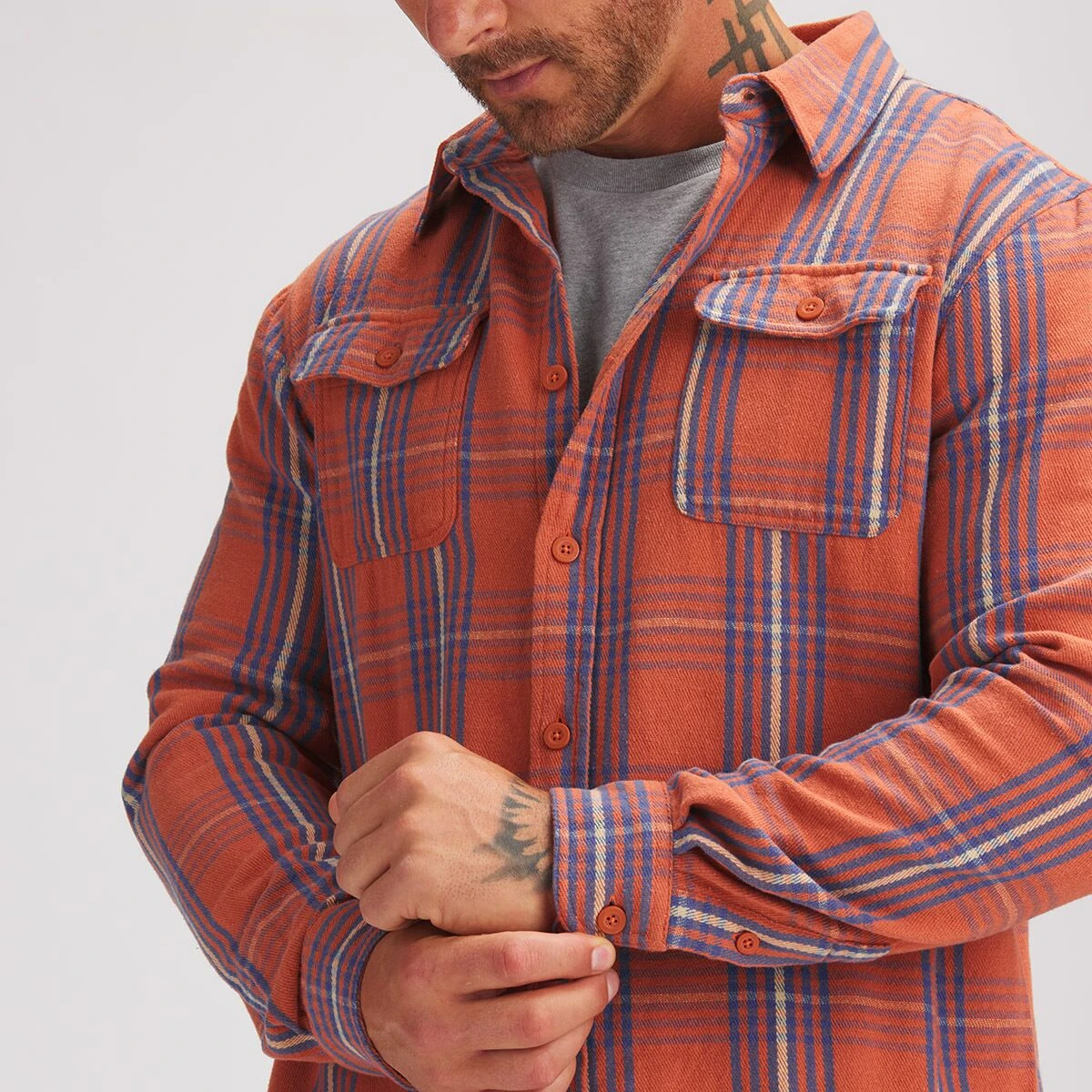 Flannel Button Down Shirt - Men's - Image 3