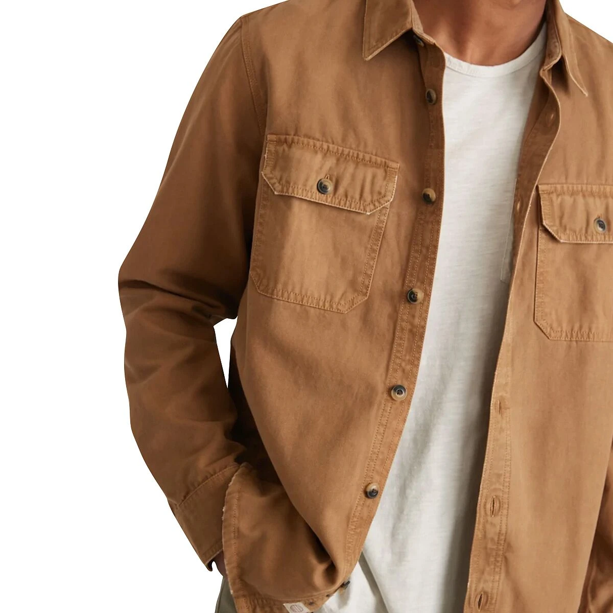 Marine Layer Broken In Canvas Overshirt - Men's - Image 6