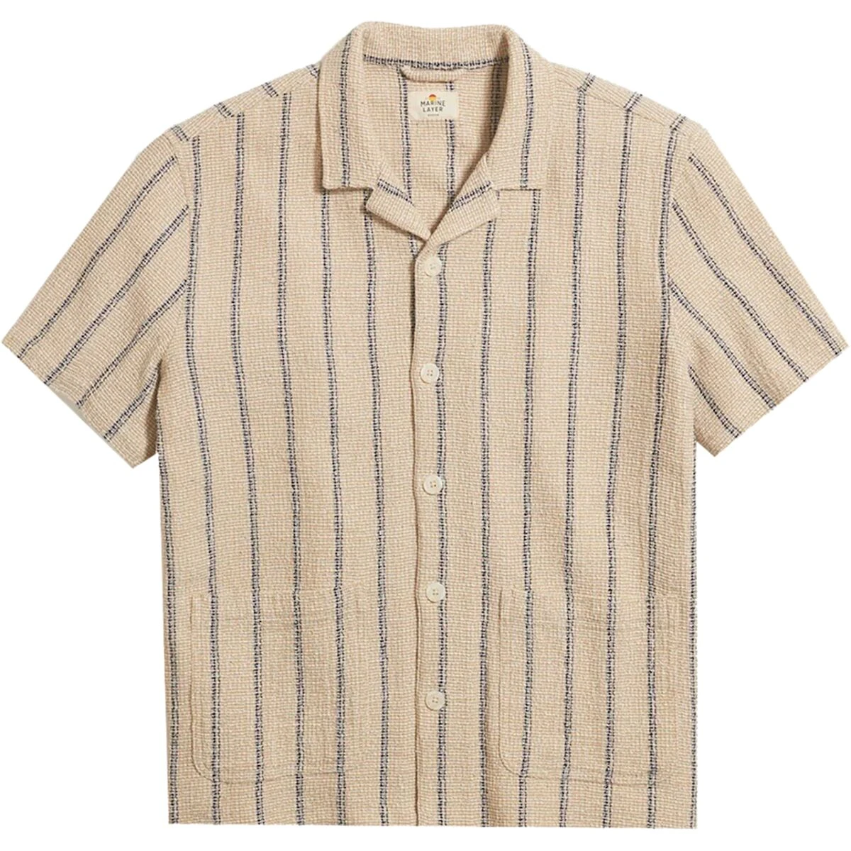 Marine Layer Open Weave Stripe Camp Shirt - Men's - Image 6