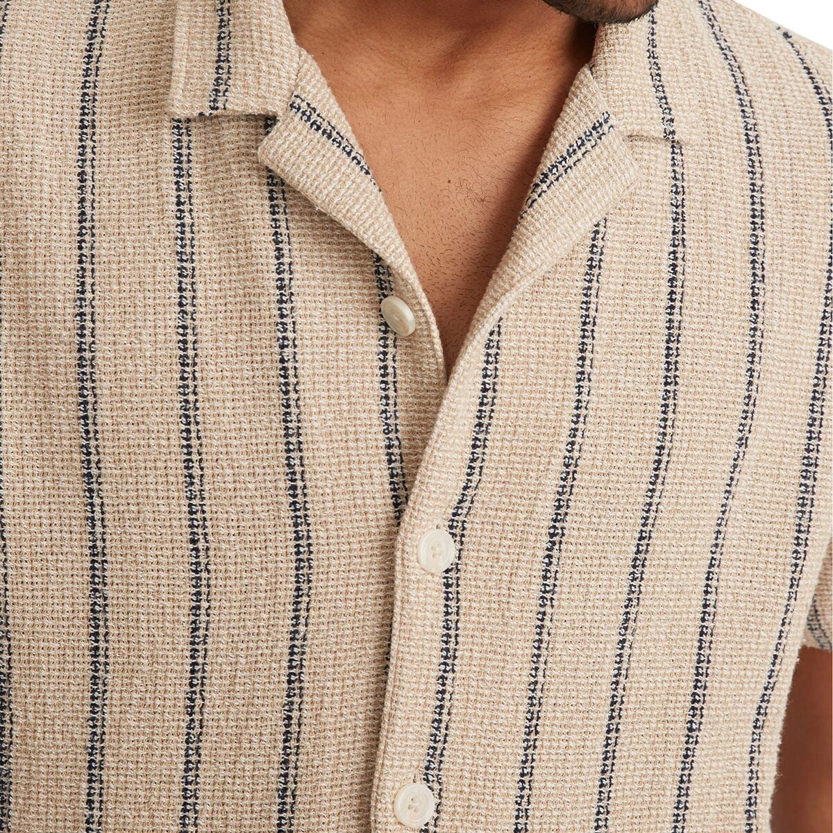 Marine Layer Open Weave Stripe Camp Shirt - Men's - Image 2